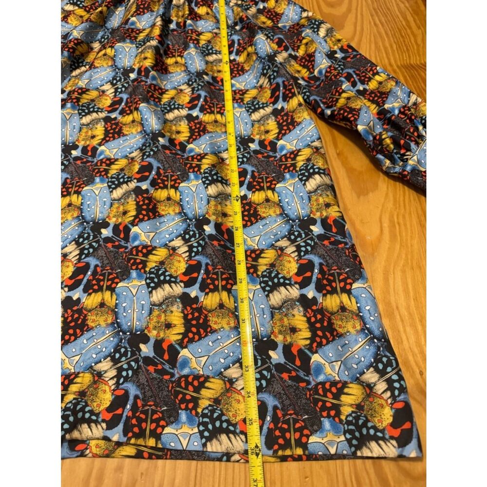 Ann Mashburn SIZE MED Beetle Floral Silk Atelier Tie Back Dress - Picture 5 of 10